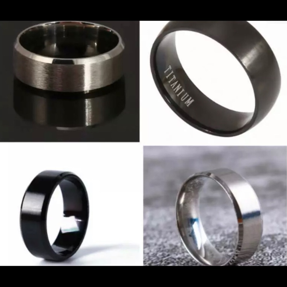 Unisex Rings Titanium Steel Chic Gorgeous Jewelry